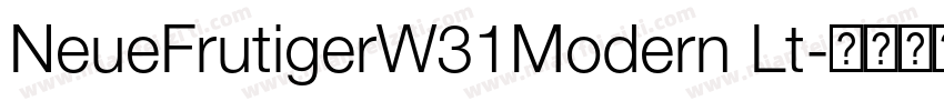 NeueFrutigerW31Modern Lt字体转换
